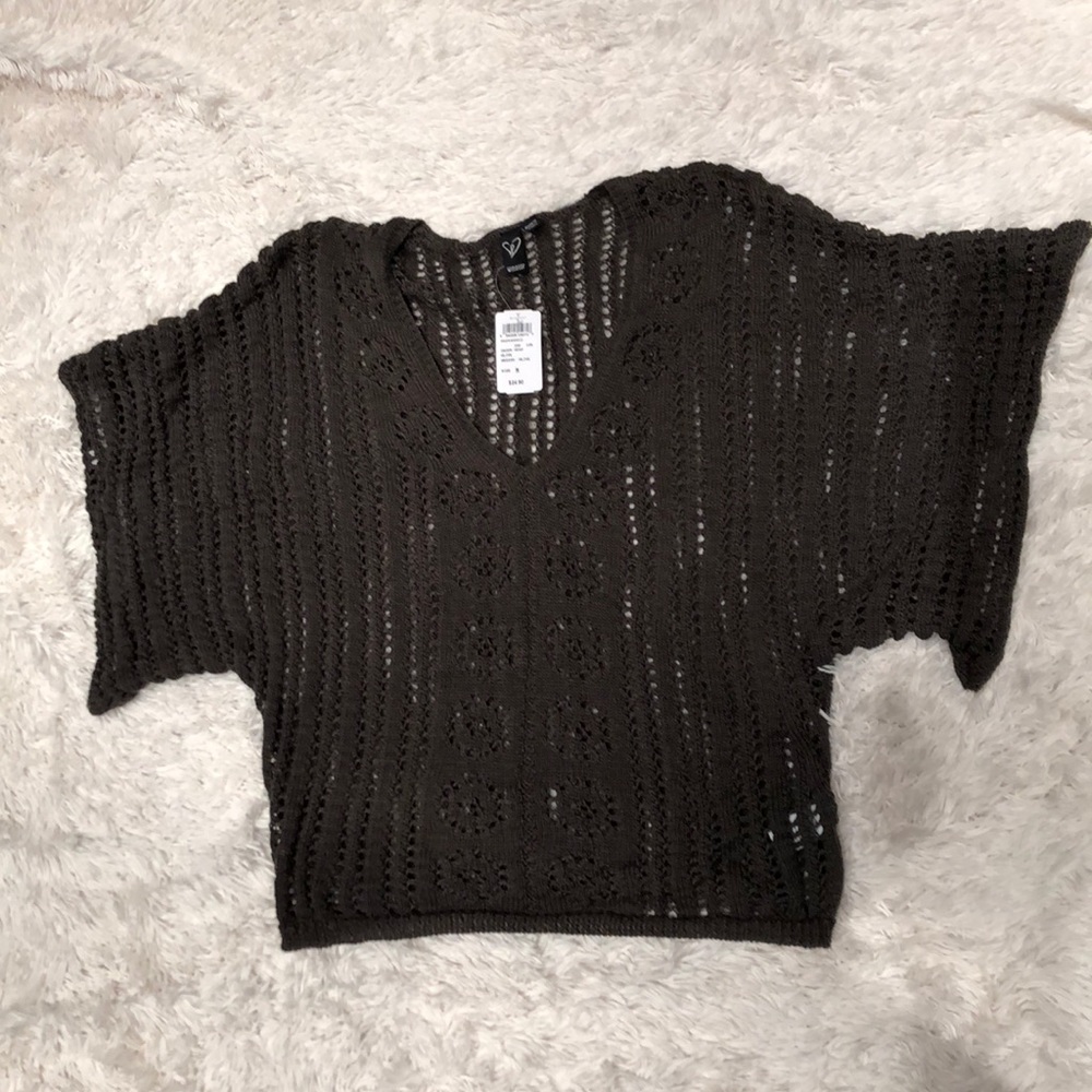 Windsor Olive Sweater Top Sz M